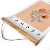 Stoffbild Saftige Pfirsiche - Ivy Green Illustration 