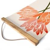 Affiche textile Fleurs de lotus colorées - Kubistika 