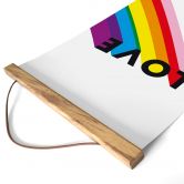 Stoffbild LGBTQIA+ Love Regenbogen 