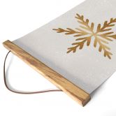 Stoffbild Weihnachten - Goldene Schneeflocke - Orara Studio 