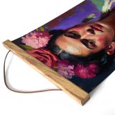 Stoffbild Treechild - Portrait von Frida Kahlo 