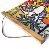 Stoffbild Milch und Obst - Inspiriert von Matisse - Zamart - Quadratisch 