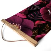Stoffbild Florale Blütenpracht in Purpurtönen - Anis Illustration 