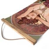 Affiche textile Mucha - Pierres précieuses : Améthyste - Panorama 