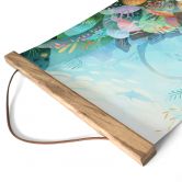 Textile poster coral reef in blue lagoon - DigitalArtsi 