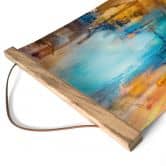 Stoffbild Fernes blaues Licht - Schmucker - Quadratisch 