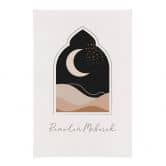 Tekstil plakat Ramadan Mubarak halvmåne 