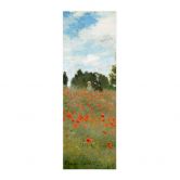 Affiche textile Monet - Champ de coquelicots près d'Argenteuil - Panorama 