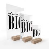 Tischaufsteller Dream big 