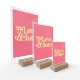Tischaufsteller Self Love Club Pink - Prints by Ayleen 