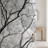Door film treetops in the sky - Self-adhesive door decoration 