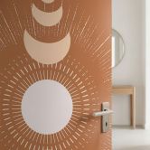 Door foil moon cycles sun and moon in harmony - KsanaKalpa - Self-adhesive door decoration 