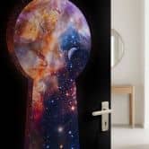 Door film The gateway to outer space - Nicebleed - Self-adhesive door decoration 