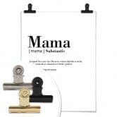 Poster Grammatik - Mama 
