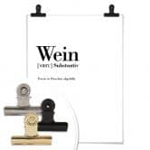 Poster Grammatik - Wein 