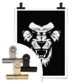 Poster Lion's Face 
