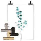 Poster Goed Blauw - Das Eukalyptusblatt 