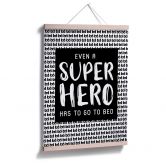 Poster Even a super hero - Muster 