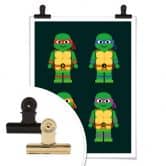 Poster Gomes - Teenage Mutant Ninja Turtles Spielzeug 
