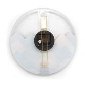 Wanduhr aus Glas - Fredriksson - Herbst in den Bergen - Ø 30 cm - B-Ware 