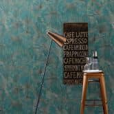 Leaf wallpaper, patterned wallpaper Fashion for Walls 4 by Guido Maria Kretschmer green 