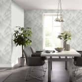3D wallpaper, geometric wallcovering Fashion for Walls 4 by Guido Maria Kretschmer grey 