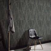 Holztapete Opus schwarz 