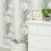 Vliestapete, Blumenmotivtapete Aurora blau 