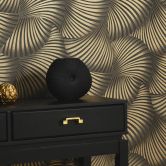 Guido Maria Kretschmer Grafiktapete Twill Fashion for Walls 5 schwarz 