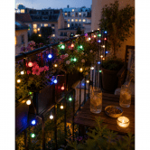 LED Lichterkette Kugeln mehrfarbig 