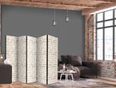 Paravent, Raumteiler freistehend, Trennwand - Fish in Beige Tones Presented in Vintage Style 
