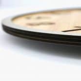 MDF Wanduhr in Holzoptik - Rund Ø50 cm 