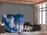 Paravent, Raumteiler freistehend, Trennwand - Starry Clouds and Gentle Light Over a Corner of the Sky 