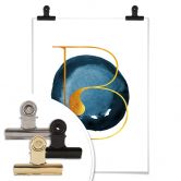 Poster – Een Gouden letter B 