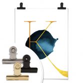 Poster – Een Gouden letter K 