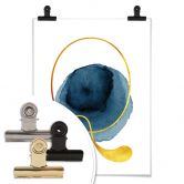 Poster – Een Gouden letter Q 