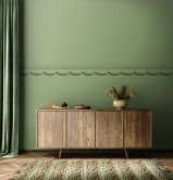 Bordüre in Beige, Grafisch für Wohnzimmer, Schlafzimmer 5,00 x 0,177 m 