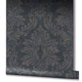 non-woven wallpaper black brown ornamental for living room bedroom office marburg wallpaper 
