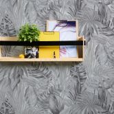 Papier peint Floral Gris Blanc - papier peint intissé A.S. Création 