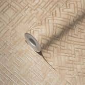 Grafik Vliestapete Gold, Beige - moderne grafische Tapete für Küche, Wohnzimmer, Flur 