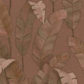 Papier peint Feuilles Rouge Jungle Papier peint intissé Palmiers Nature pour chambre, cuisine 