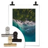 Poster Der Blick von oben: Wald und Meer 
