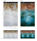 Roestig metaal effect behang Fotobehang Grijs, Steen 2,70 x 1,59 m 