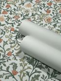 Vliestapete Blumen, Blattmotiv Floral Natur in Weiß 