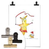 Poster Hagenmeyer - Dansende Lama 