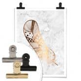 Poster Kupferoptik - Feder 