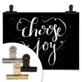 Poster Choose Joy - schwarz negativ 