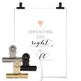 Poster Confetti & Cream - When nothing goes right 