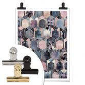 Poster Fredriksson - Art déco : rêve en rose 