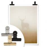 Poster Harling - Hirsch im Nebel 